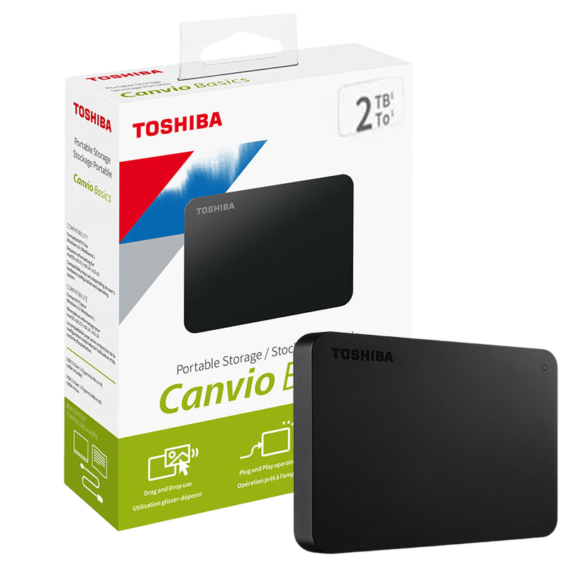 TOSHIBA   EXTERNO 2TR  CANVIO BASICS  HDTB510