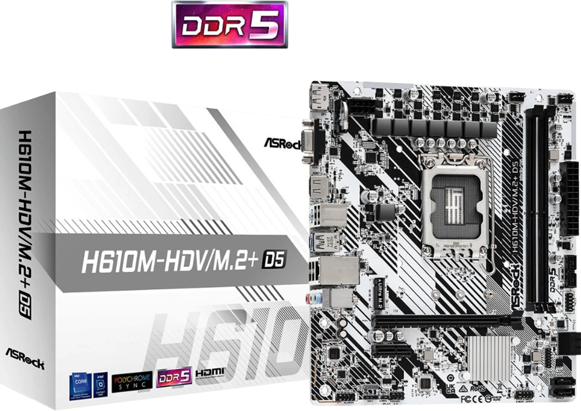ASROCK H610M-HDV M,2 + D5