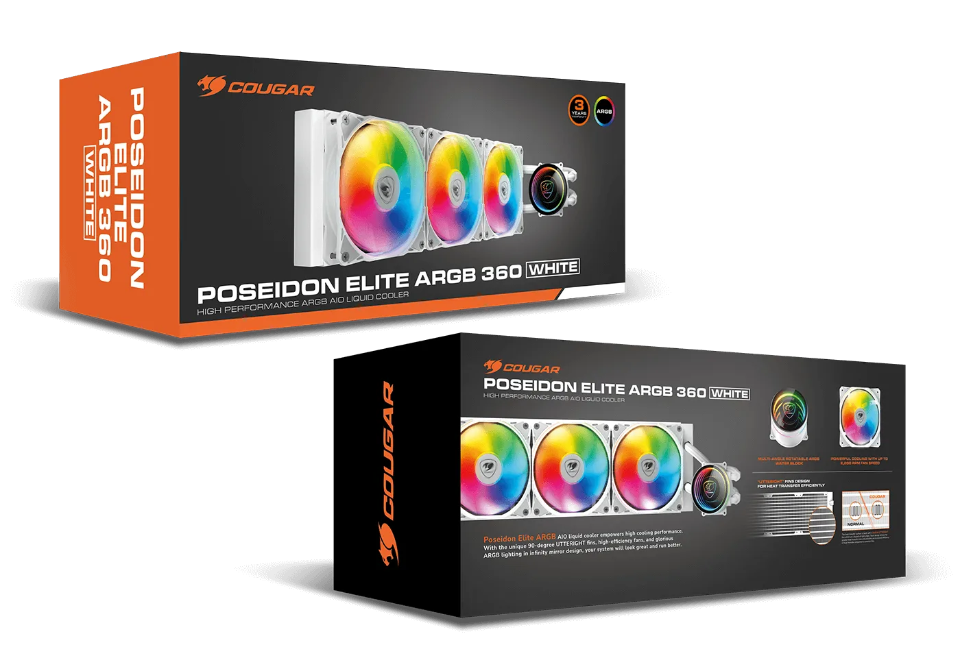 COUGAR POSEIDON ELITE ARGB 360 WHITE