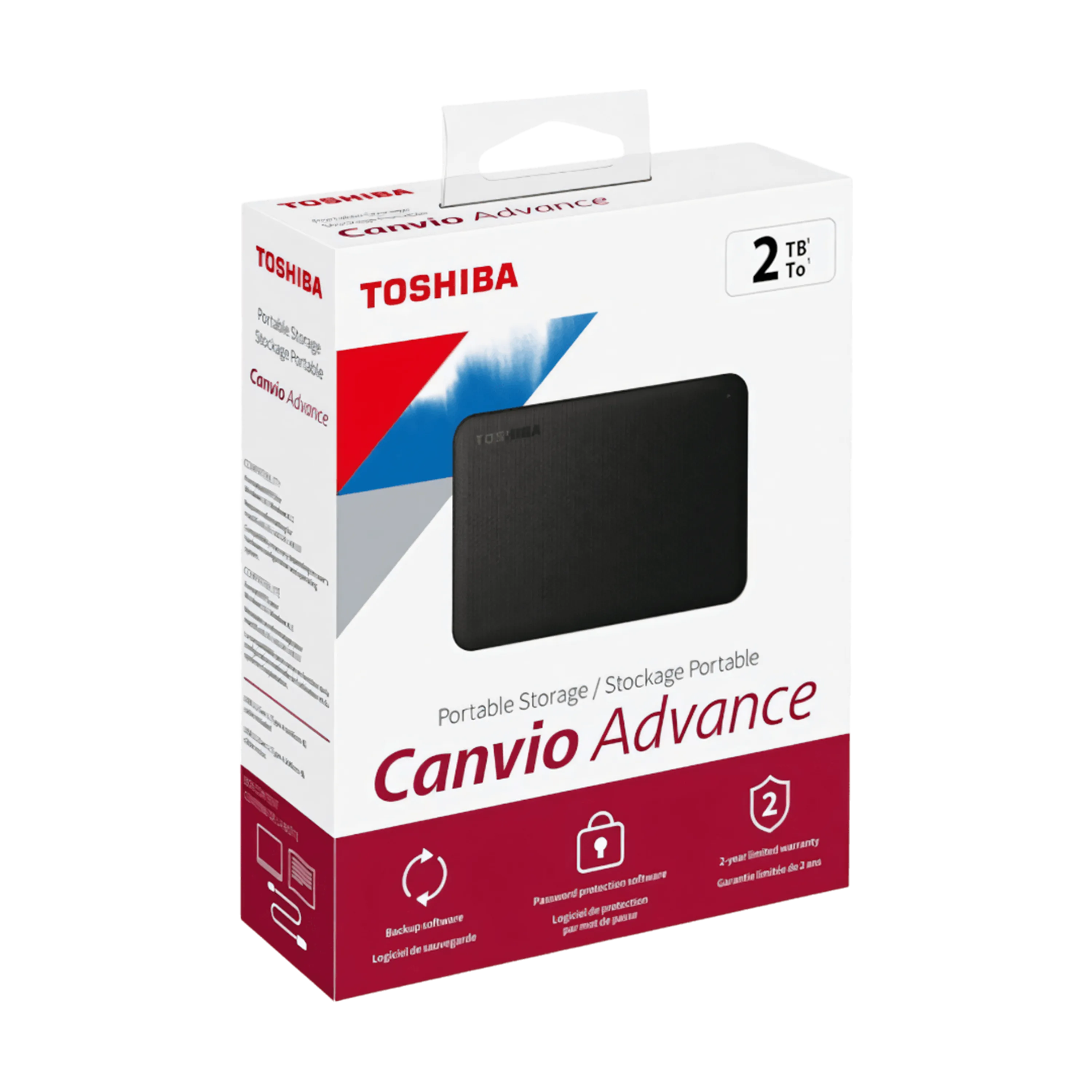 DISCO DURO EXTERNO HDD TOSHIBA CANVIO ADVANCE 2TB BLACK