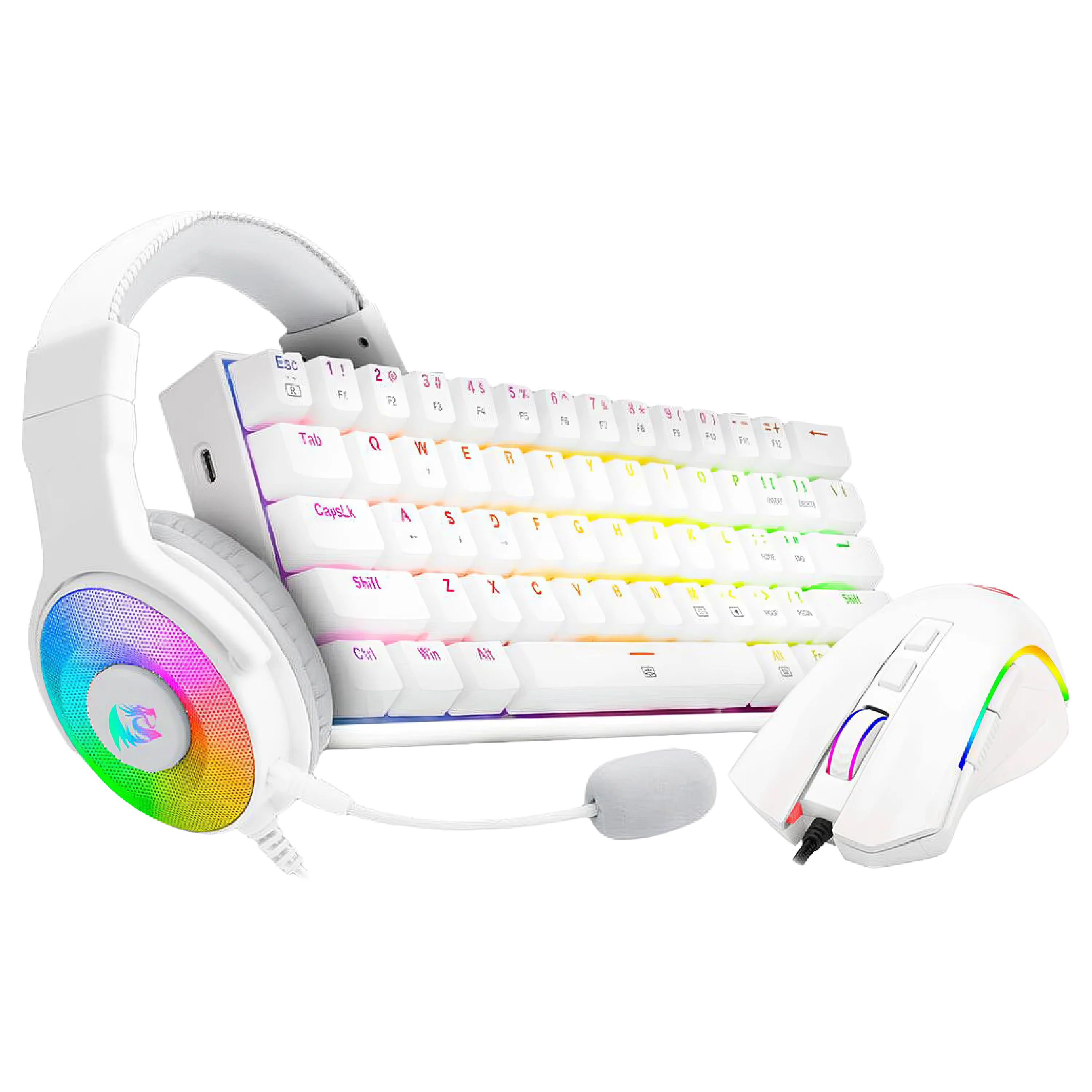 REDRAGON Combo 3 en 1 Gaming Essentials S129W