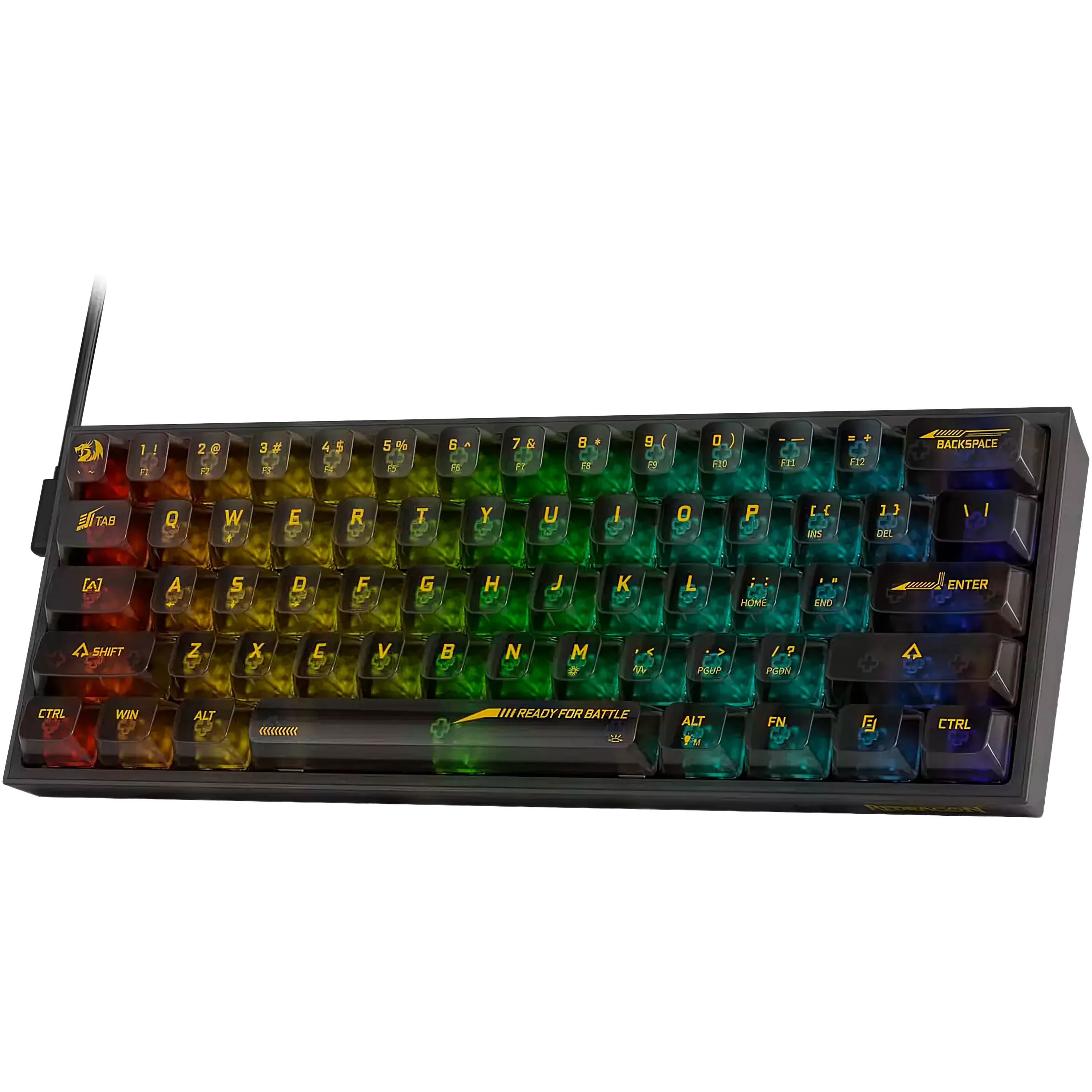 REDRAGON Fizz RGB Transparente K617CT