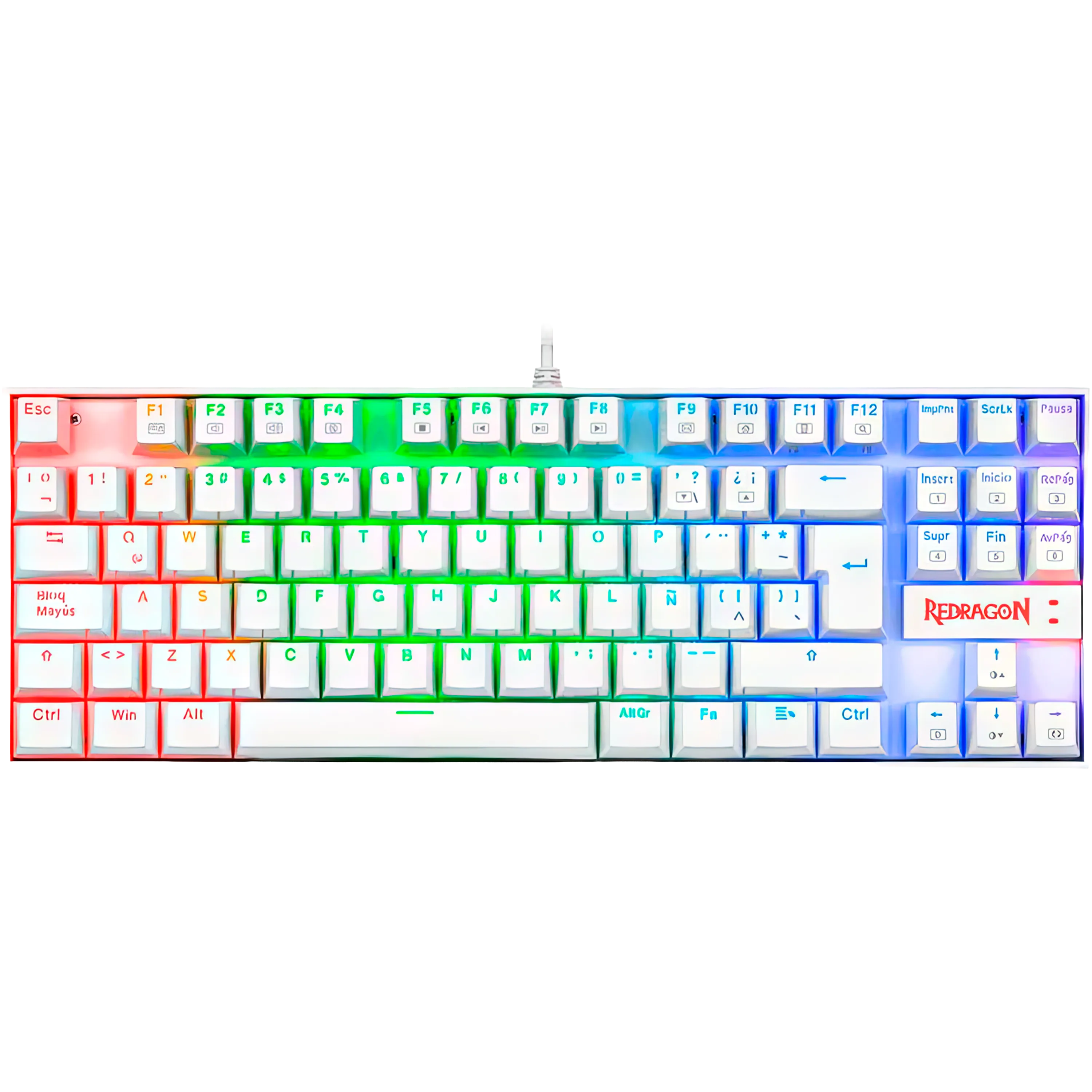 REDRAGON K552W RGB Kumara White