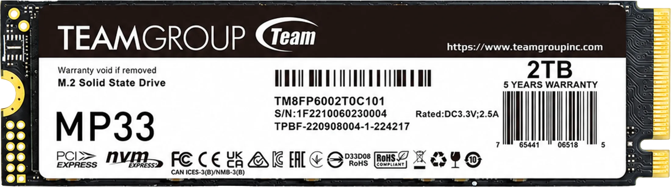 TEAMGROUP M.2 MP33 GEN3