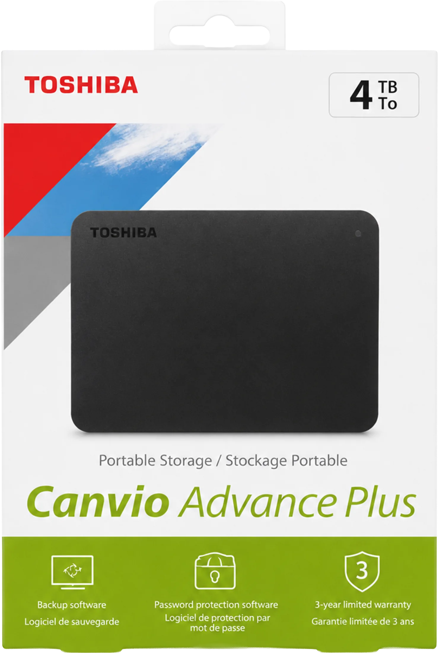 TOSHIBA EXTERNO 4TB CANVIO ADVANCE +